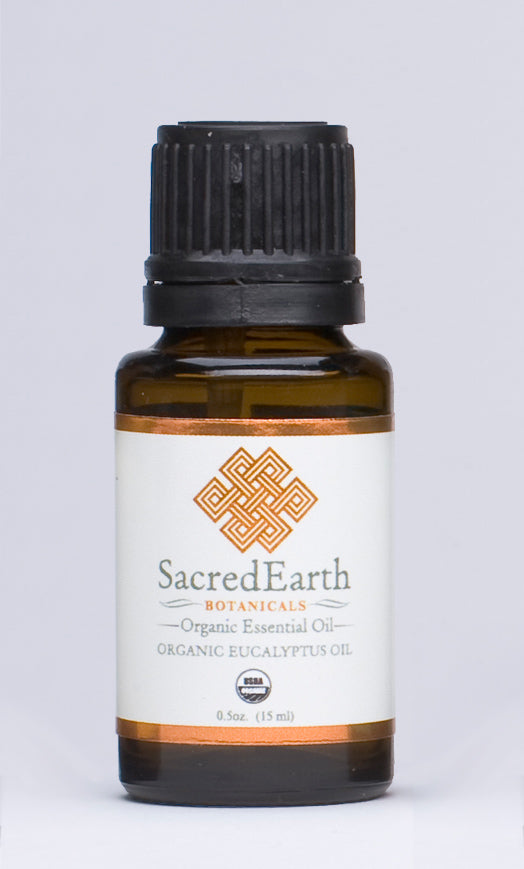 Organic Eucalyptus Essential Oil 15ml by SacredEarth Botanicals
