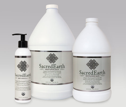 Organic Fractionated Coconut Oil by SacredEarth Botanicals